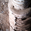 Restauration cheminée ancienne à l'identique - Pied jambage - Avant travaux